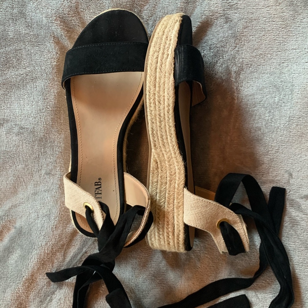 PLATFORM ANKLE TIE ESPADRILLES
